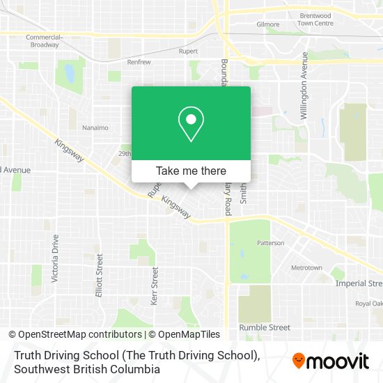 Truth Driving School map