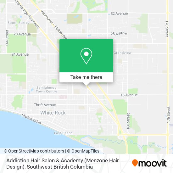 Addiction Hair Salon & Academy (Menzone Hair Design) map