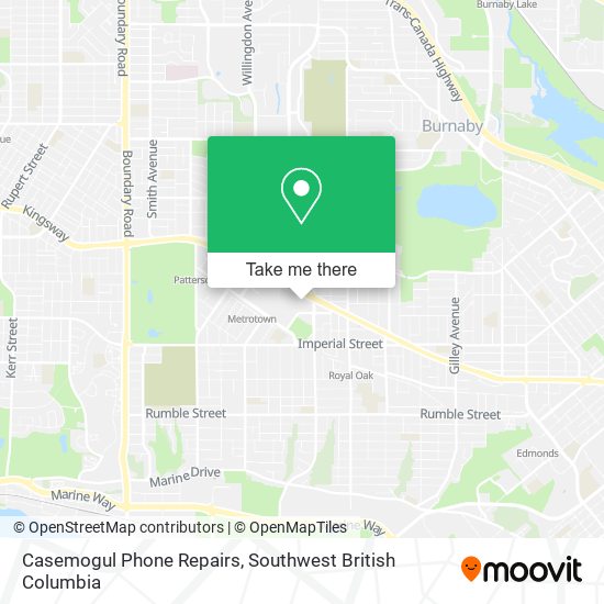 Casemogul Phone Repairs map