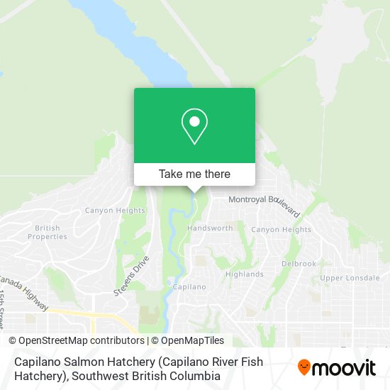 Capilano Salmon Hatchery (Capilano River Fish Hatchery) map