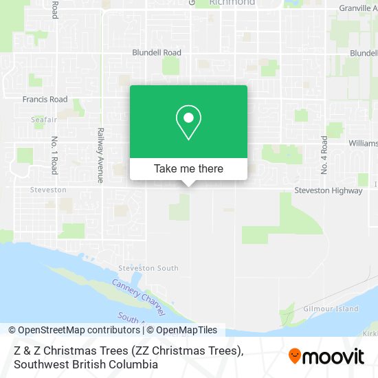 Z & Z Christmas Trees (ZZ Christmas Trees) map