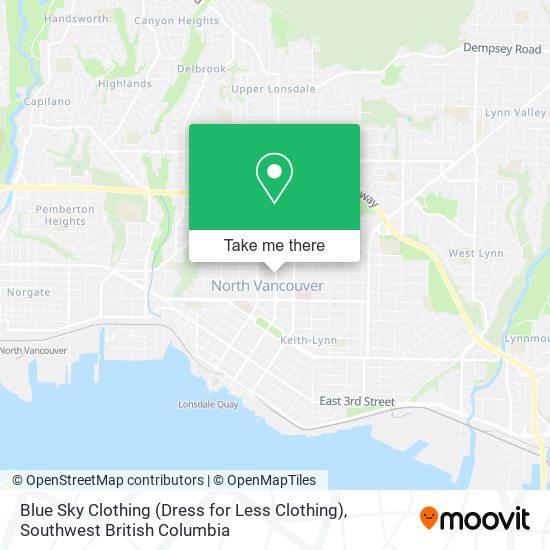 Blue Sky Clothing (Dress for Less Clothing) plan