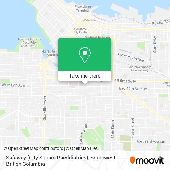 Safeway (City Square Paeddiatrics) map