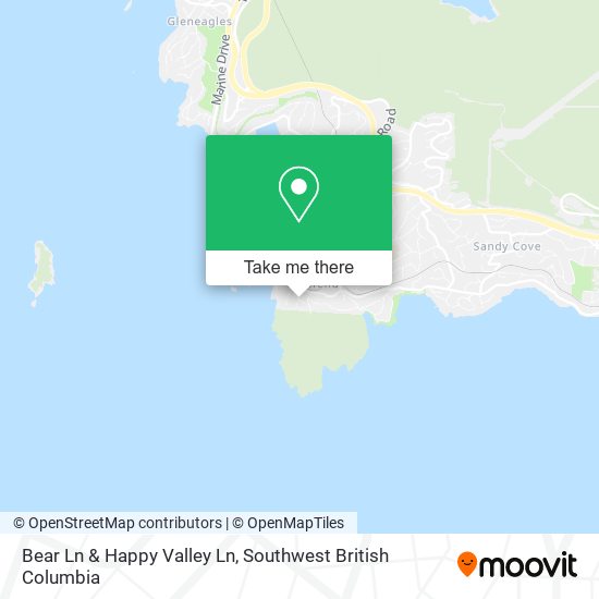 Bear Ln & Happy Valley Ln map