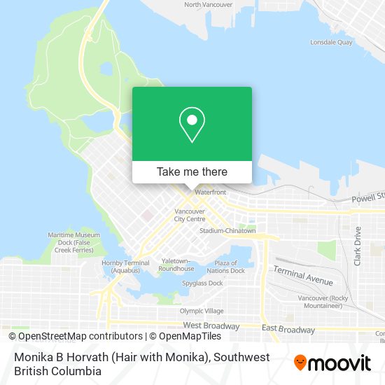 Monika B Horvath (Hair with Monika) map