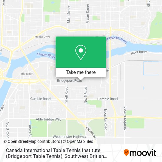 Canada International Table Tennis Institute (Bridgeport Table Tennis) map