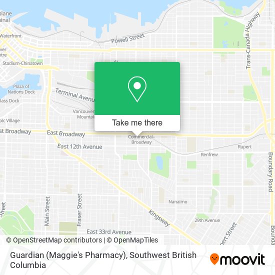 Guardian (Maggie's Pharmacy) map