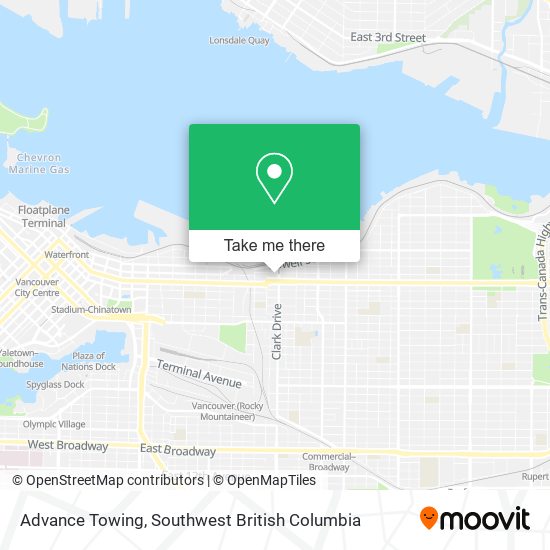 Advance Towing map