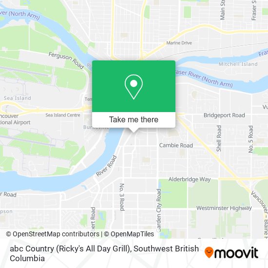 abc Country (Ricky's All Day Grill) map