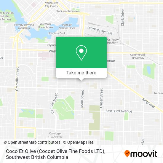 Coco Et Olive (Cocoet Olive Fine Foods LTD) map