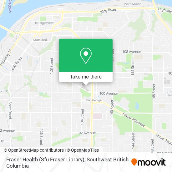 Fraser Health (Sfu Fraser Library) map