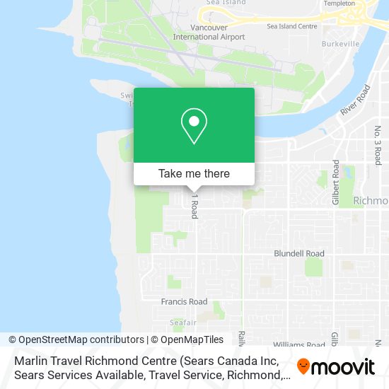 Marlin Travel Richmond Centre map