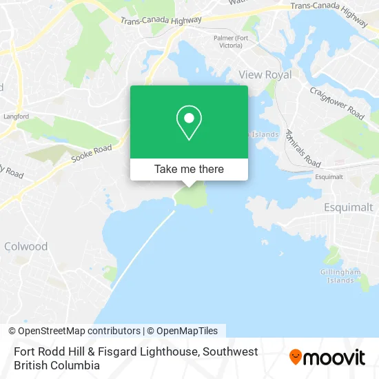 Fort Rodd Hill & Fisgard Lighthouse map