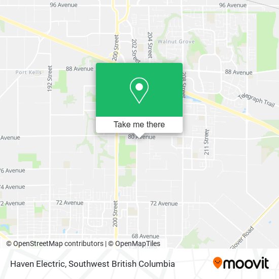 Haven Electric map