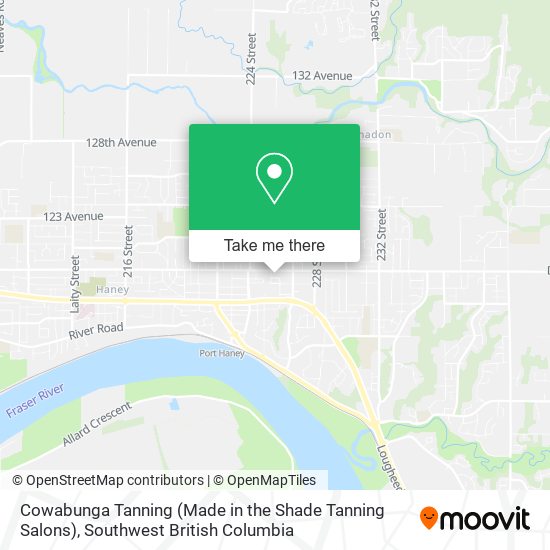 Cowabunga Tanning (Made in the Shade Tanning Salons) map