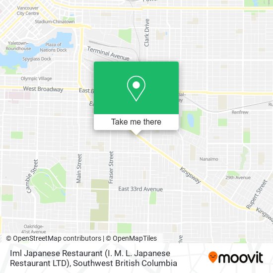Iml Japanese Restaurant (I. M. L. Japanese Restaurant LTD) map