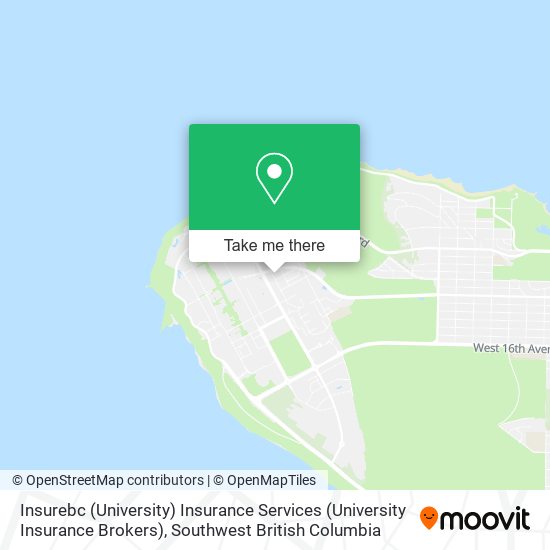 Insurebc (University) Insurance Services (University Insurance Brokers) map