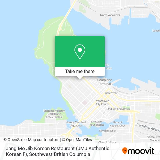 Jang Mo Jib Korean Restaurant (JMJ Authentic Korean F) map
