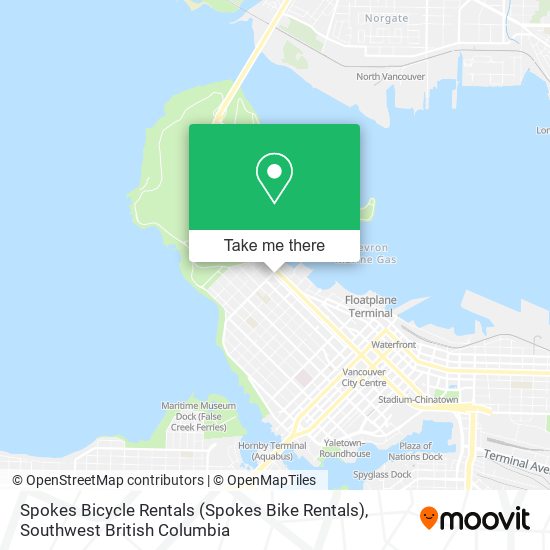 Spokes Bicycle Rentals (Spokes Bike Rentals) map