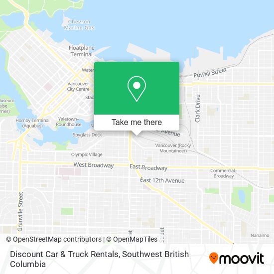 Discount Car & Truck Rentals map