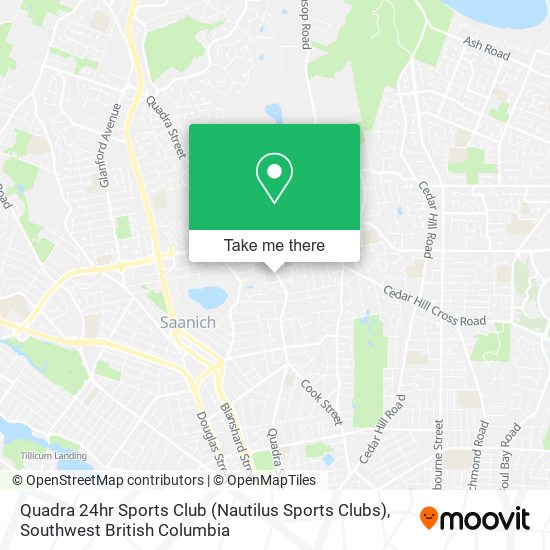 Quadra 24hr Sports Club (Nautilus Sports Clubs) map