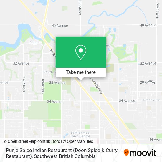 Punje Spice Indian Restaurant (Doon Spice & Curry Restaurant) map