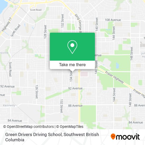 Green Drivers Driving School map