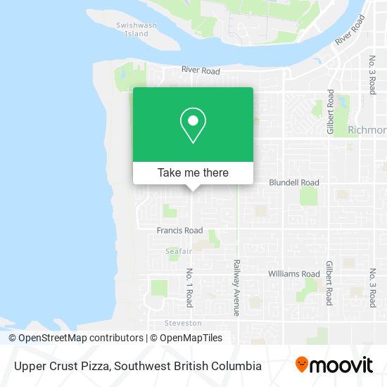 Upper Crust Pizza map
