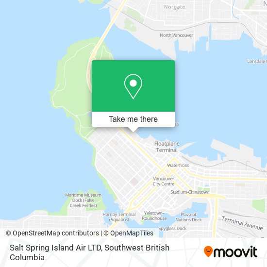 Salt Spring Island Air LTD map