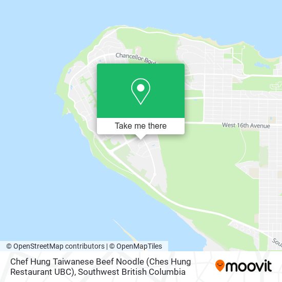 Chef Hung Taiwanese Beef Noodle (Ches Hung Restaurant UBC) plan