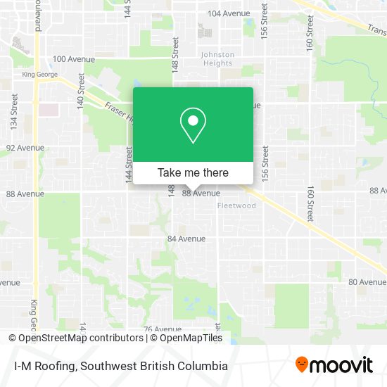 I-M Roofing map