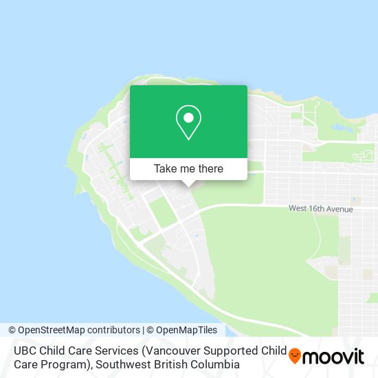 UBC Child Care Services (Vancouver Supported Child Care Program) map