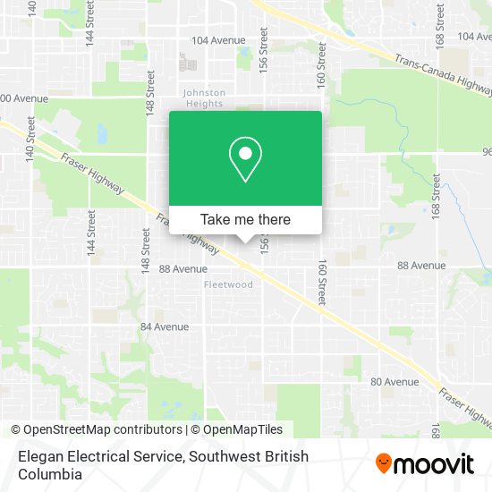 Elegan Electrical Service map