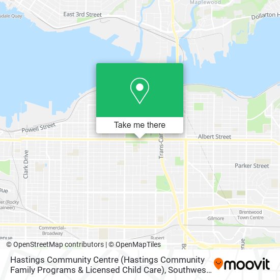 Hastings Community Centre (Hastings Community Family Programs & Licensed Child Care) map