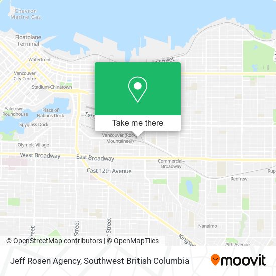 Jeff Rosen Agency map