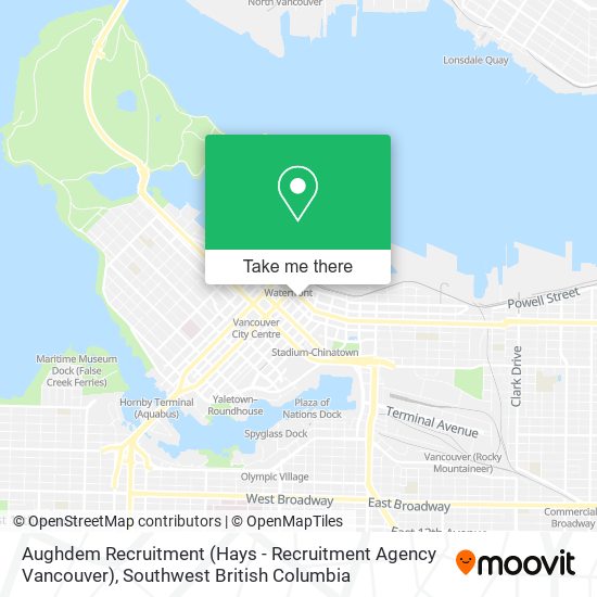 Aughdem Recruitment (Hays - Recruitment Agency Vancouver) map