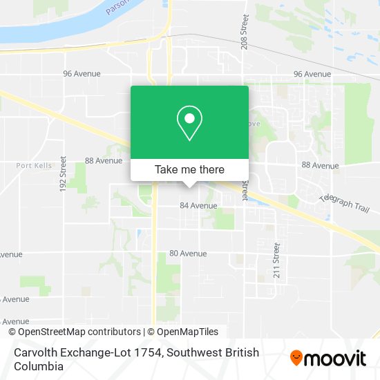 Carvolth Exchange-Lot 1754 map