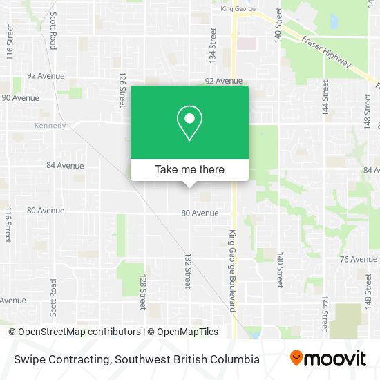 Swipe Contracting map