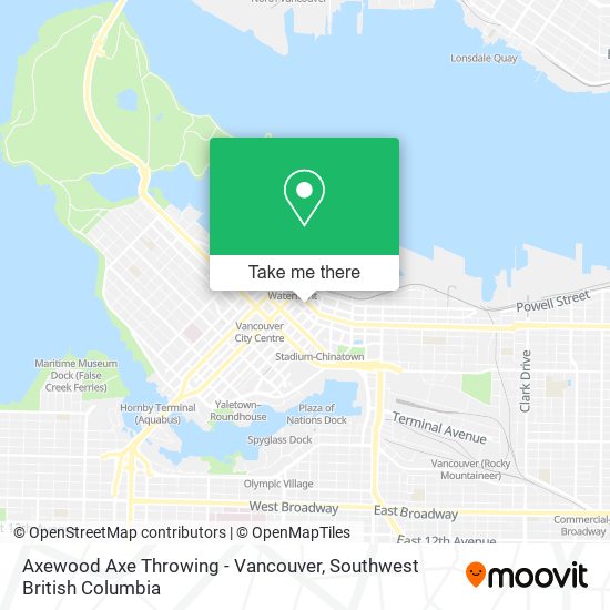 Axewood Axe Throwing - Vancouver plan