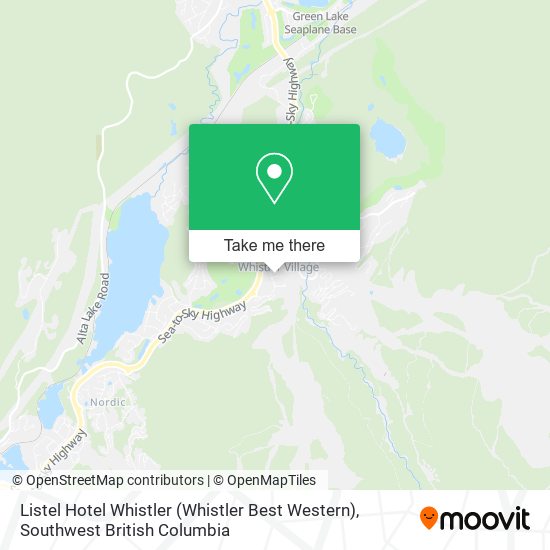 Listel Hotel Whistler (Whistler Best Western) map