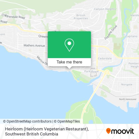 Heirloom (Heirloom Vegeterian Restaurant) map