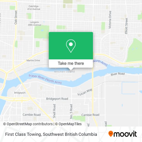 First Class Towing map