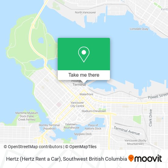 Hertz (Hertz Rent a Car) map