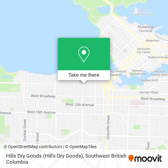 Hills Dry Goods (Hill's Dry Goods) map