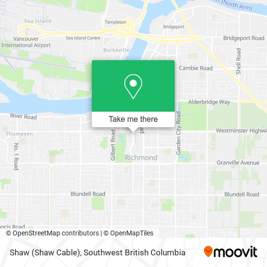 Shaw (Shaw Cable) map