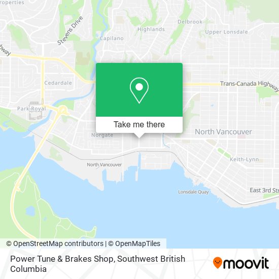 Power Tune & Brakes Shop map