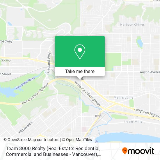 Team 3000 Realty (Real Estate: Residential, Commercial and Businesses - Vancouver) map