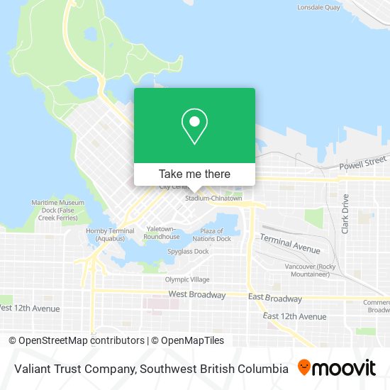 Valiant Trust Company map