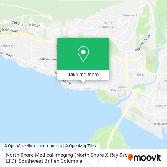 North Shore Medical Imaging (North Shore X-Ray Svc LTD) map