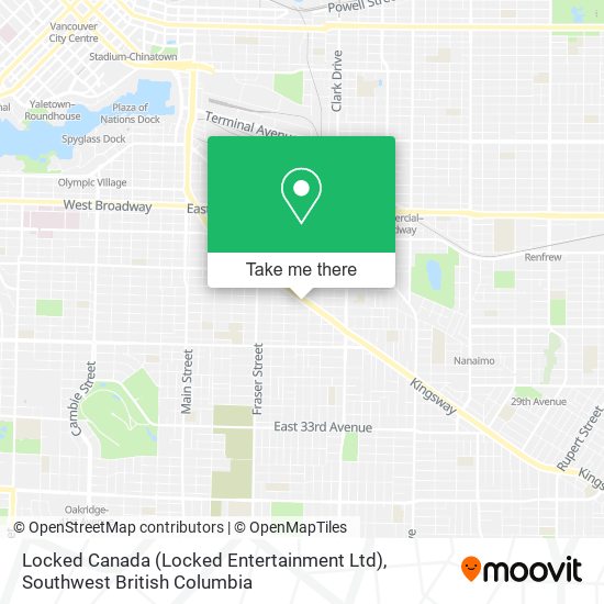 Locked Canada (Locked Entertainment Ltd) map